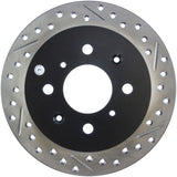 STOPTECH 90-96 ACURA INTEGRA / 97-01 INTEGRA (EXC. TYPE R) SLOTTED & DRILLED LEFT REAR ROTOR, 127.40017L