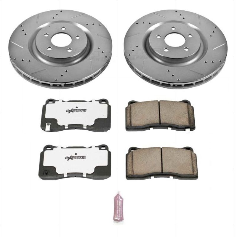 Power Stop 07-14 Ford Mustang Front Z26 Street Warrior Brake Kit - eliteracefab.com