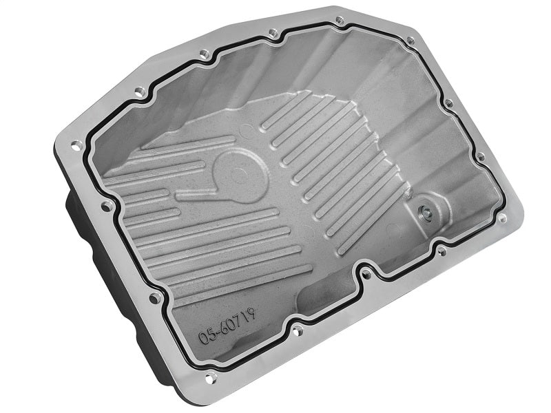 AFE Pro Series Engine Oil Pan Black w/Machined Fins; 11-16 Ford Powerstroke V8-6.7L (td) - eliteracefab.com