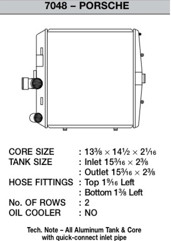 CSF 05-11 Porsche 911 Carrera/GT3 RS (997) Right Side Radiator - eliteracefab.com