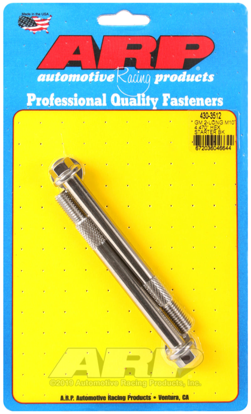 ARP GM M10 X 4.470in Hex SS Starter Bolt Kit ARP