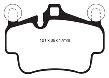 Load image into Gallery viewer, EBC 07-08 Porsche 911 (997) (Cast Iron Rotor only) 3.6 Carrera 2 Redstuff Front Brake Pads - eliteracefab.com