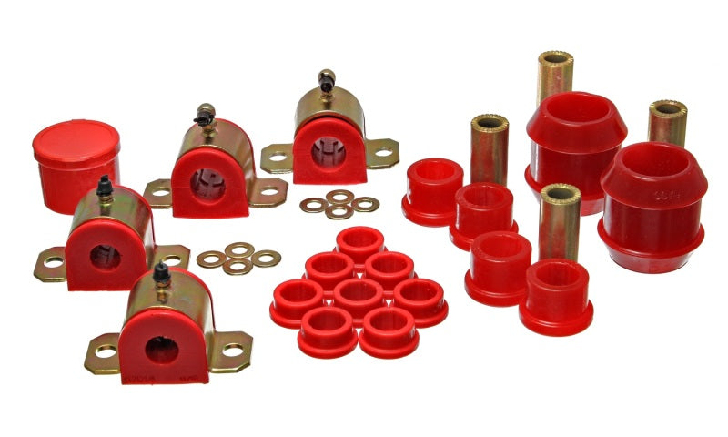 Energy Suspension 00-05 Toyota Celica Red Hyper-Flex Master Bushing Set - eliteracefab.com