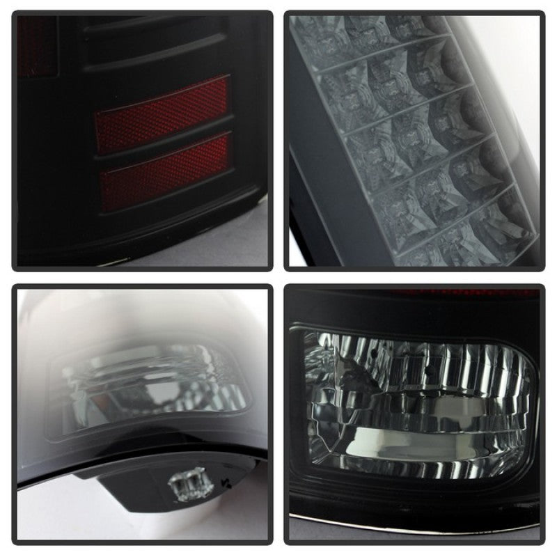 Spyder Dodge Ram 1500 09-14 LED Tail Lights Incandescent- Blk Smke ALT-YD-DRAM09-LED-BSM - eliteracefab.com