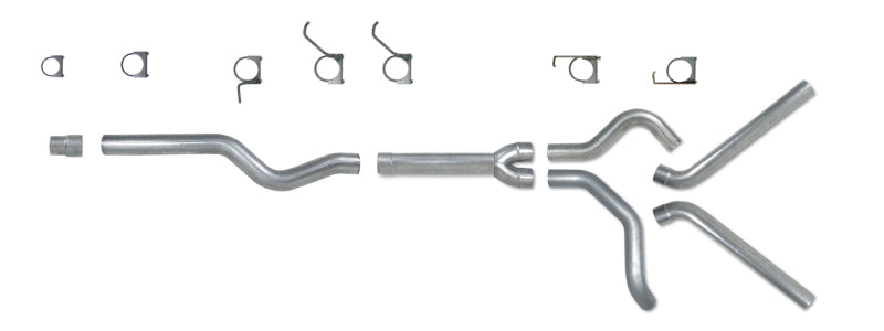 Diamond Eye KIT 4in CB MFLR RPLCMENT PIPE DUAL SS: 2006-2007.5 CHEVY/GMC 6.6L 2500/3500 Diamond Eye Performance