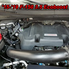 Load image into Gallery viewer, J&amp;L 11-19 Ford F-150 2.7L/3.5L/5.0L Passenger Side Oil Separator 3.0 - Black Anodized - eliteracefab.com