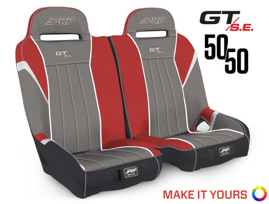 PRP Polaris RZR S 900/XP 1000/Turbo/Turbo S GT/S.E. 50/50 Front Suspension Bench Seat A65