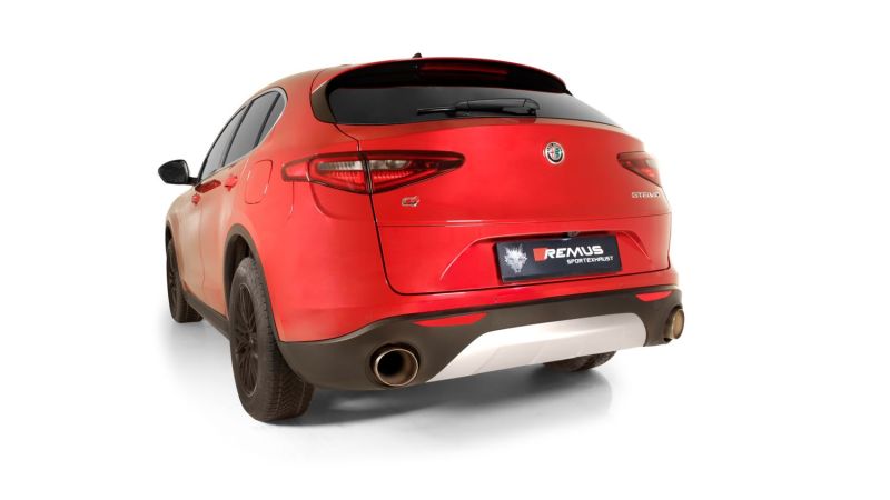 Remus 2017 Alfa Romeo Stelvio Q4 AWD 2.0L Turbo Multiair Axle Back Exhaust (Tail Pipes Req) - eliteracefab.com