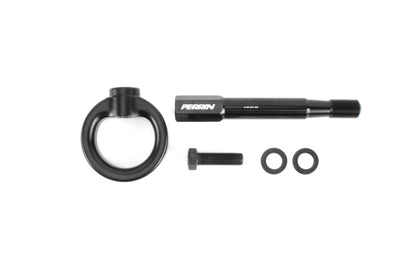 Perrin Tow Hook Kit - Front 2018+ Subaru WRX/STI - Flat Black - eliteracefab.com