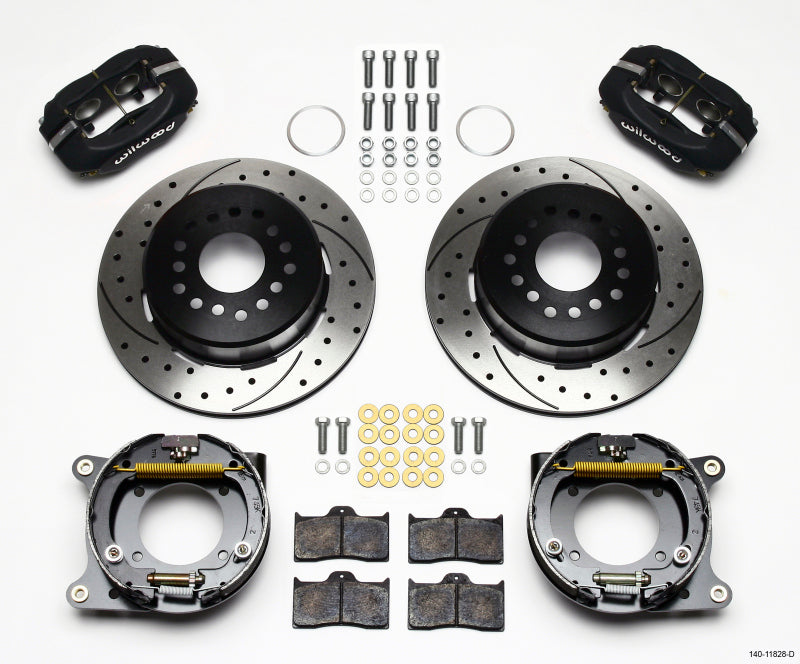 Wilwood Forged Dynalite P/S Park Brake Kit Drilled Impala 59-64 / Corvette 57-62 Wilwood