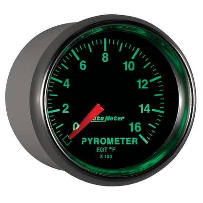Autometer GS 0-1600 degree F Full Sweep Electronic Pyrometer Gauge 3844