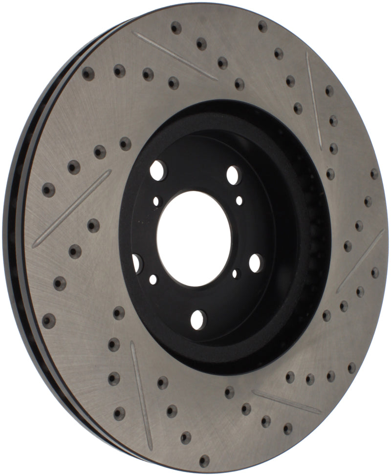 StopTech 07-08 Acura MDX SportStop Slotted & Drilled Right Front Rotor - eliteracefab.com