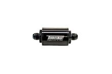 Load image into Gallery viewer, Turbosmart FPR Billet Inline Fuel Filter 1.75in OD 3.825in Length AN-6 Male Inlet - Black - eliteracefab.com