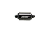 Turbosmart FPR Billet Inline Fuel Filter 1.75in OD 3.825in Length AN-10 Male Inlet - Black