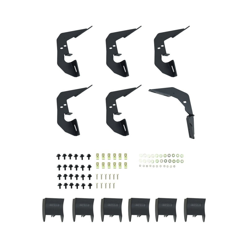 Westin 2007-2018 Chevy Silverado Crew Cab R7 Nerf Step Bars - SS - eliteracefab.com