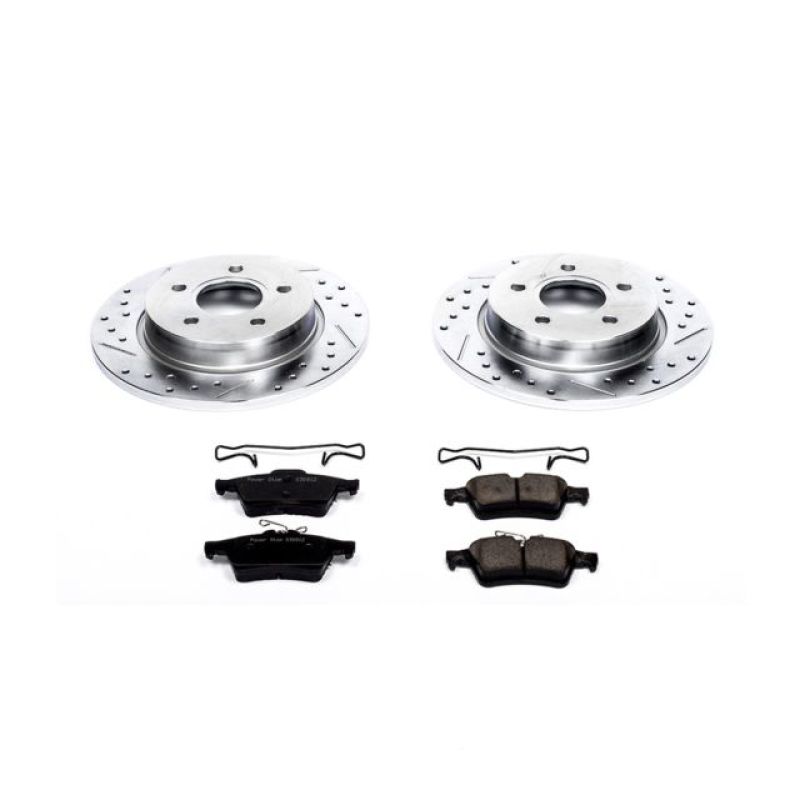 Power Stop 12-18 Ford Focus Rear Z23 Evolution Sport Brake Kit - eliteracefab.com