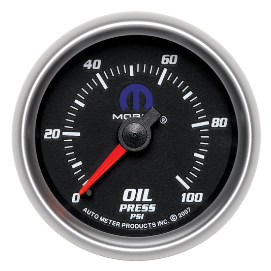 Autometer Mopar 2-1/16in Mechanical 100PSI Oil Pressure Gauge 880014