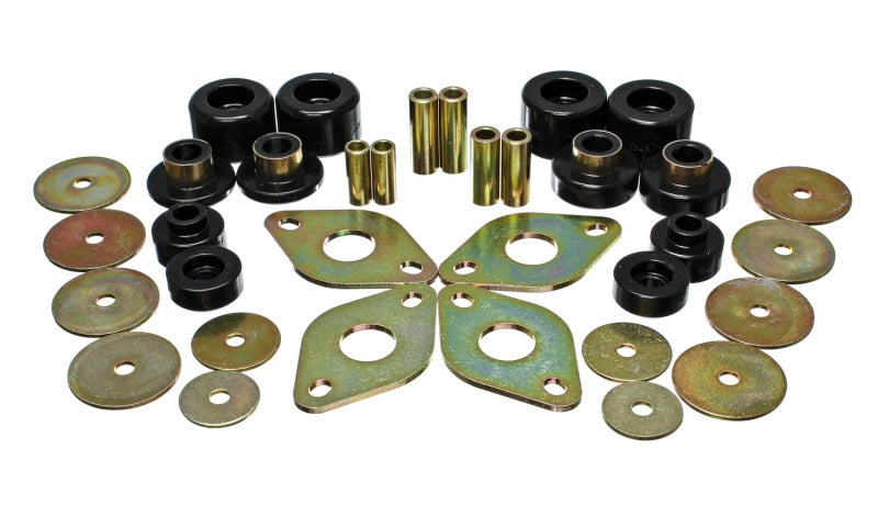 Energy Suspension 01-04 Toyota Pickup 2WD/4WD (Exc T-100/Tundra) Black Body Cab Mount Set - eliteracefab.com