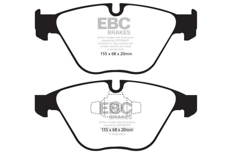 EBC 13+ BMW X1 2.0 Turbo (28i) Greenstuff Front Brake Pads - eliteracefab.com