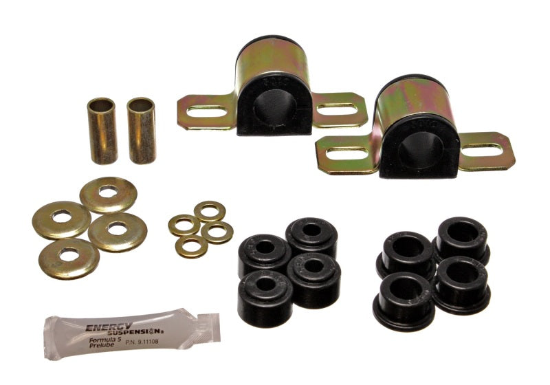 Energy Suspension 84-01 Jeep Cherokee Black Frt 25mm Sway Bar Bushing Set w/End Link Bushings - eliteracefab.com