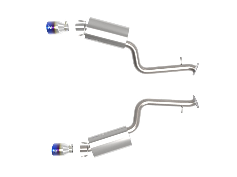 aFe Lexus IS350 14-22 V6-3.5L Takeda Axle-Back Exhaust System- Blue Tip aFe