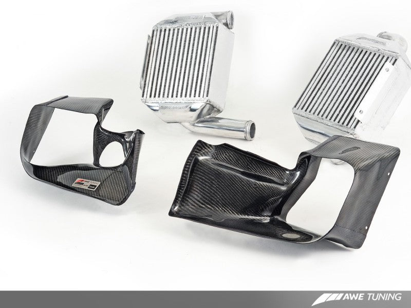 AWE Tuning Audi 2.7T Performance Intercooler Kit - w/Carbon Fiber Shrouds - eliteracefab.com