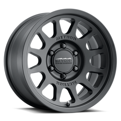 Method MR703 17x8.5 0mm Offset 6x5.5 106.25mm CB Matte Black Wheel - eliteracefab.com