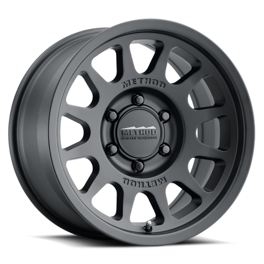Method MR703 17x8.5 0mm Offset 6x5.5 106.25mm CB Matte Black Wheel - eliteracefab.com