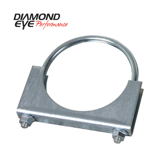 Diamond Eye CLAMP 5in 3/8in U-BOLT 11 GAUGE SADDLE ZINC-COATED HEAVY DUTY Diamond Eye Performance