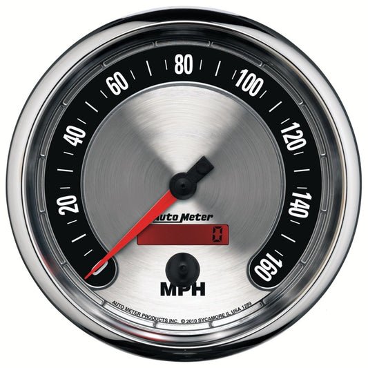 Autometer American Muscle 5in 160 MPH Electric Programmable Speedometer 1289