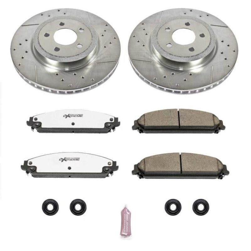 Power Stop 05-19 Chrysler 300 Front Z26 Street Warrior Brake Kit - eliteracefab.com