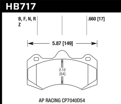 Hawk Performance HPS 5.0 Brake Pads - HB717B.660 Hawk Performance