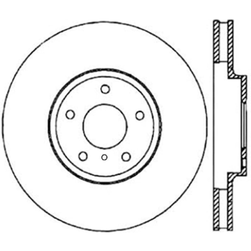 Stoptech 06-07 350Z / 05-07 G35 / 06-07 G35X Front CRYO-STOP Rotor Stoptech