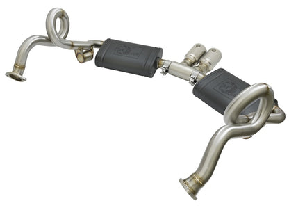 aFe MACHForce-Xp 2in 304 SS Cat-Back Exhaust w/Polished Tips 13-16 Porsche Boxster/Cayman 2.7L/3.4L aFe