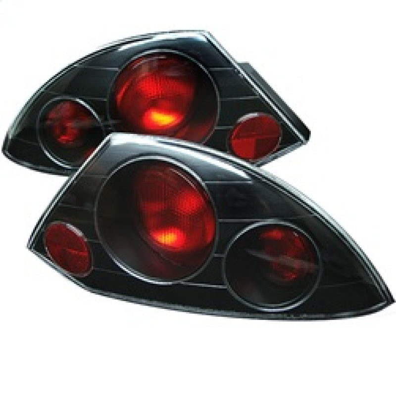 Spyder Mitsubishi Eclipse 00-02 Euro Style Tail Lights Black ALT-YD-ME00-BK - eliteracefab.com