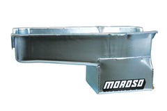 Moroso 80-85 Chevrolet Small Block (w/Passenger Side Dipstick) Wet Sump 7qt 9.5in Steel Oil Pan