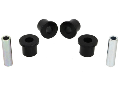 Whiteline Plus 97-05 Nissan Frontier D22 2WD Rear Spring Eye and Shackle Bushing Whiteline