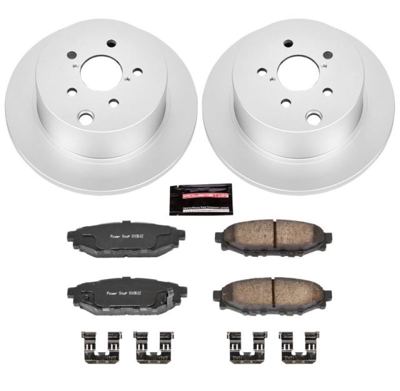 Power Stop 16-18 Subaru Crosstrek Rear Z17 Evolution Geomet Coated Brake Kit - eliteracefab.com