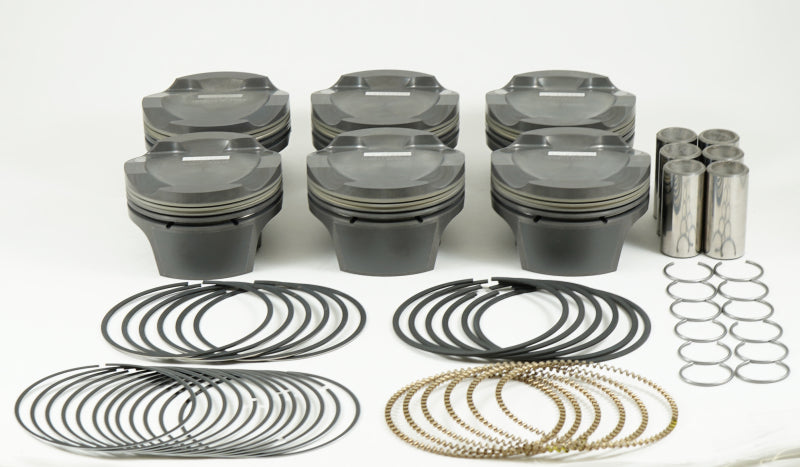 Mahle MS BMW N54 B30 3.0L 84.50mm x 31.7mm CH 17.2cc 314g 10.3CR Pistons (Set of 6) - eliteracefab.com