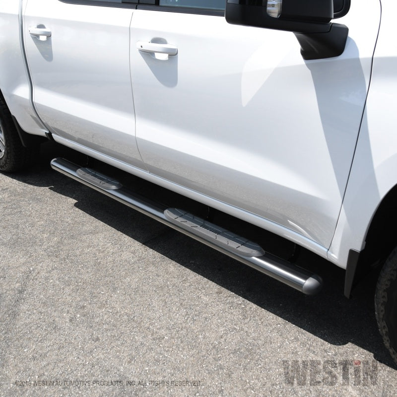 Westin Premier 4 Oval Nerf Step Bars - 85 in - Black - eliteracefab.com