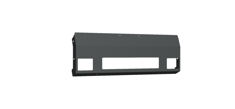 Road Armor 03-07 Chevy 2500 Vaquero Front Non-Winch Plate - Tex Blk Road Armor
