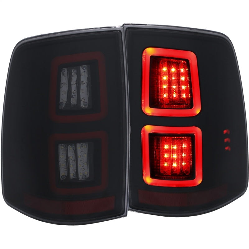 ANZO USA Dodge Ram Led Taillights Smoke; 2013-2017 - eliteracefab.com