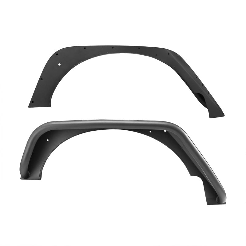 Westin/Snyper 07-17 Jeep Wrangler Tube Fenders - Rear - Textured Black - eliteracefab.com