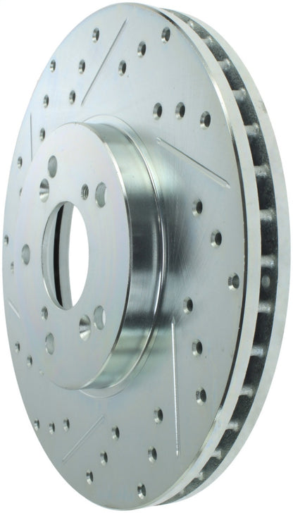 StopTech Select Sport 99-08 Acura TL (STD Caliper) / 01-03 CL Slotted and Drilled Right Front Rotor - eliteracefab.com