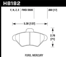 Load image into Gallery viewer, Hawk Performance HP+ Brake Pads - HB182N.660