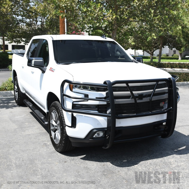 Westin 2019 Chevrolet Silverado 1500 HDX Grille Guard - Black - eliteracefab.com