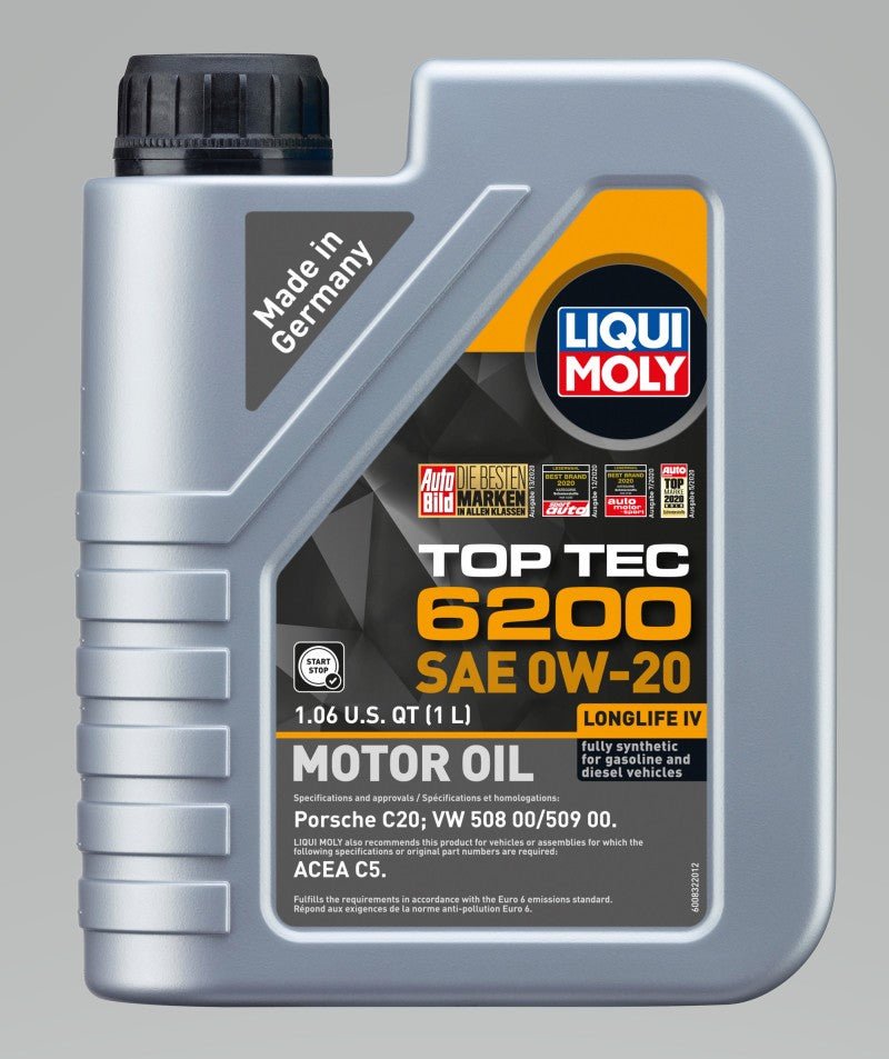 LIQUI MOLY 1L Top Tec 6200 Motor Oil 0W20 LIQUI MOLY