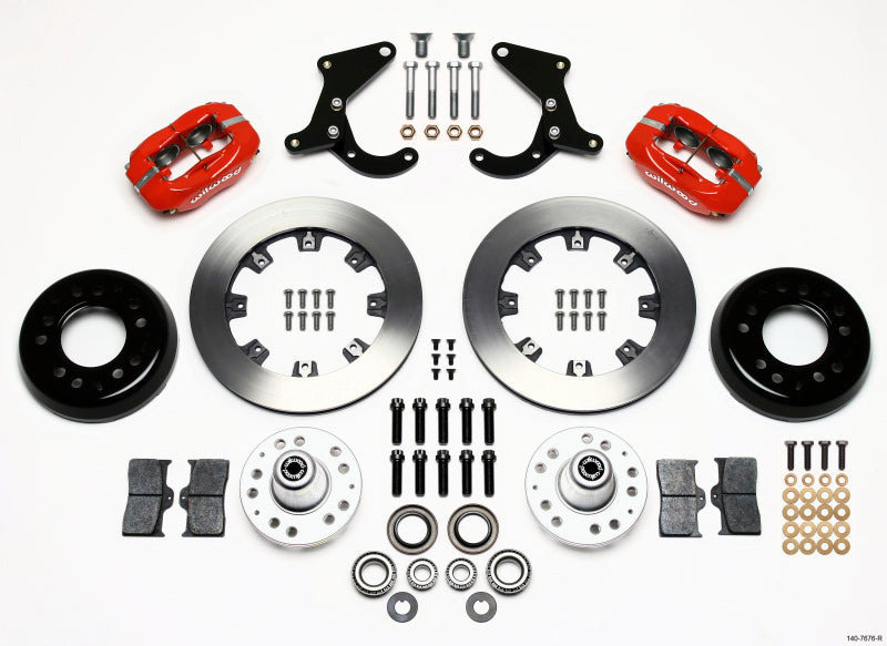 Wilwood Forged Dynalite Front Kit 12.19in Red 55-57 Chevy Wilwood