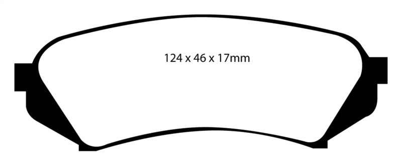 EBC 98-07 Lexus LX470 4.7 Yellowstuff Rear Brake Pads - eliteracefab.com