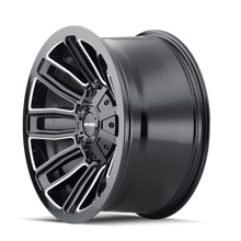 Load image into Gallery viewer, Mayhem 8108 Decoy 20x9 / 5x139.7 BP / 18mm Offset / 110mm Hub Black w/ Milled Spokes Wheel